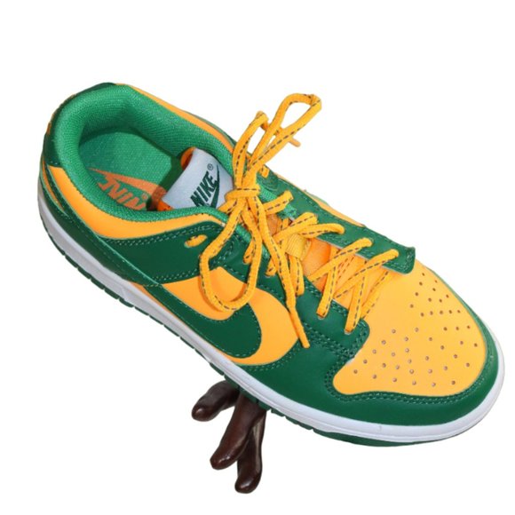 Nike Dunk Low Dark Green Vibrant Laser Orange Color, Size 7 (Men's 5.5) … - Picture 3 of 11